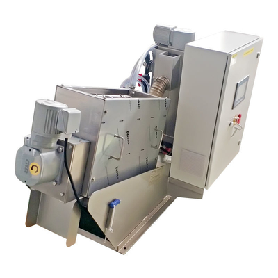 SS304 Sludge Dewatering Machine Wastewater Treatment Screw Press