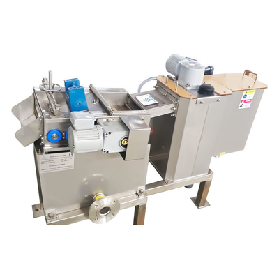 Automatic Screw Press Wastewater Treatment Sludge Dewatering System For Blue Algae