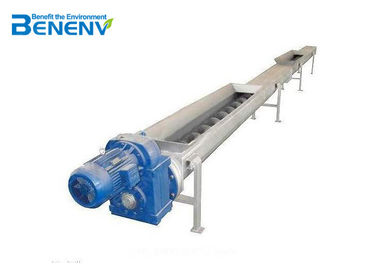 High U Trough Shaftless Screw Conveyor For Waster Water Sludge Treatment