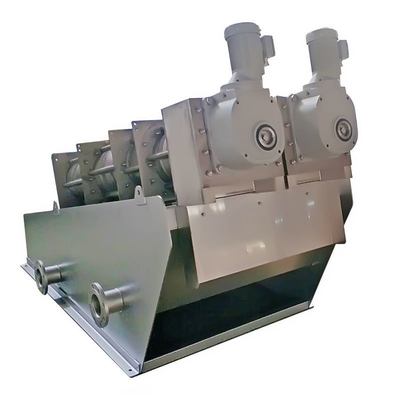 Wastewater Treatment Screw Press Dewatering Device For Beverage Plant