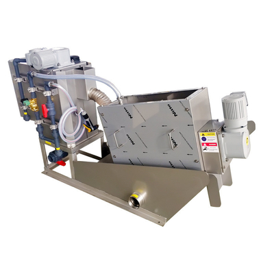Sludge Thickening Dewatering Screw Press Machine For Integrated Wastewater Treatment