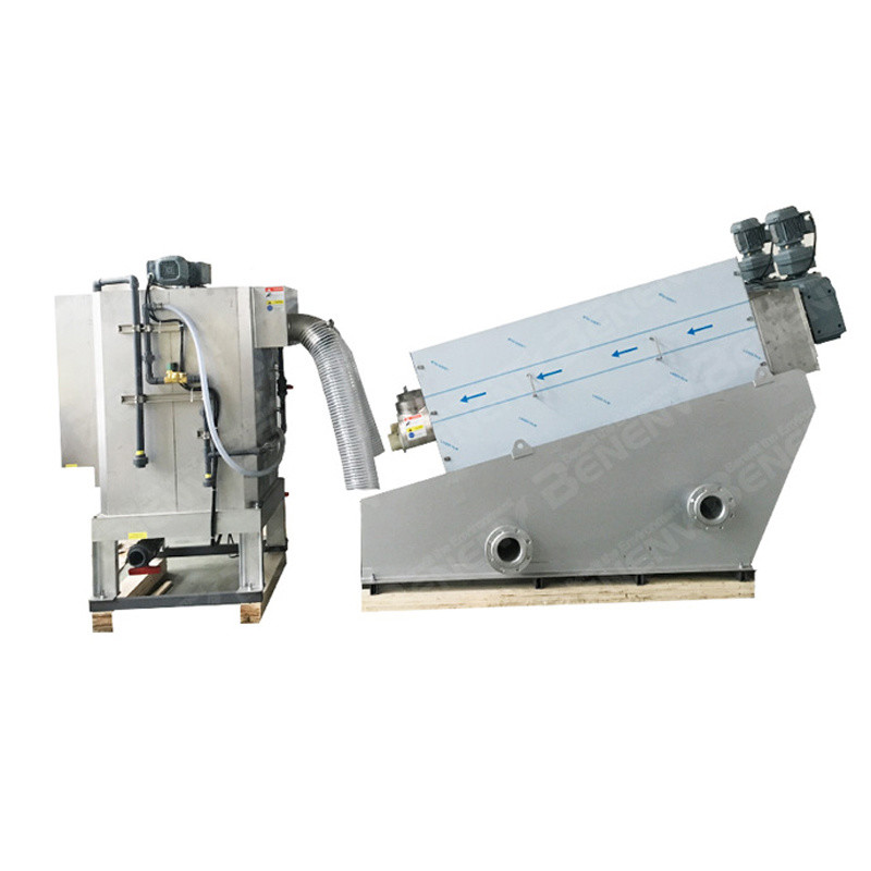 Stainless Steel Automatic Multi Disc Screw Press Sludge Dewatering Machine