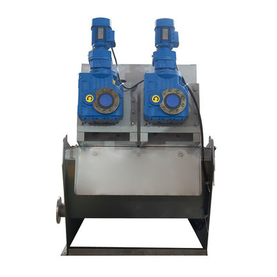 Clog Free Sludge Dewatering Machine 6KW Sludge Thickening Equipment