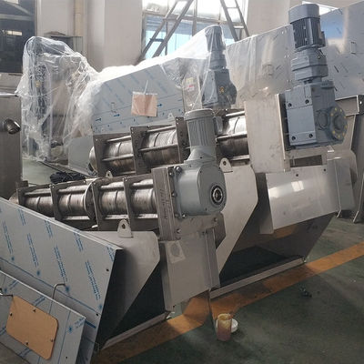 Dehydrator Wastewater Sludge Press Machine 1t/H Low Noise
