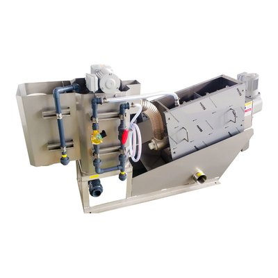 Automatic Screw Press Sludge Dewatering Equipment For Wastewater Treatment